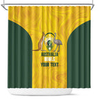 Custom Bowls Australia Shower Curtain Marble National Color - Aussie Hoodie