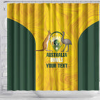 Custom Bowls Australia Shower Curtain Marble National Color - Aussie Hoodie