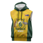 Custom Bowls Australia Sleeveless Hoodie Marble National Color - Aussie Hoodie
