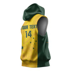 Custom Bowls Australia Sleeveless Hoodie Marble National Color - Aussie Hoodie