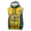 Custom Bowls Australia Sleeveless Zip Hoodie Marble National Color LT14