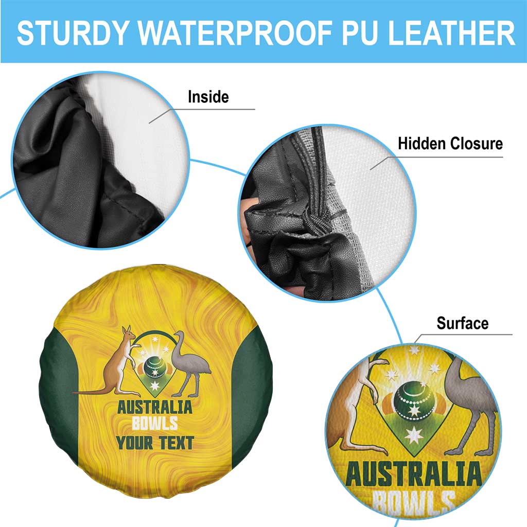 Custom Bowls Australia Spare Tire Cover Marble National Color - Aussie Hoodie