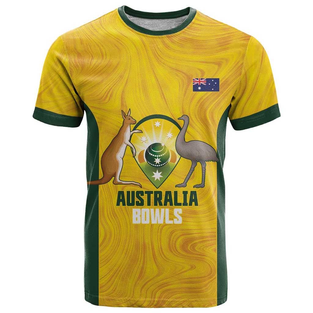 Custom Bowls Australia T Shirt Marble National Color - Aussie Hoodie