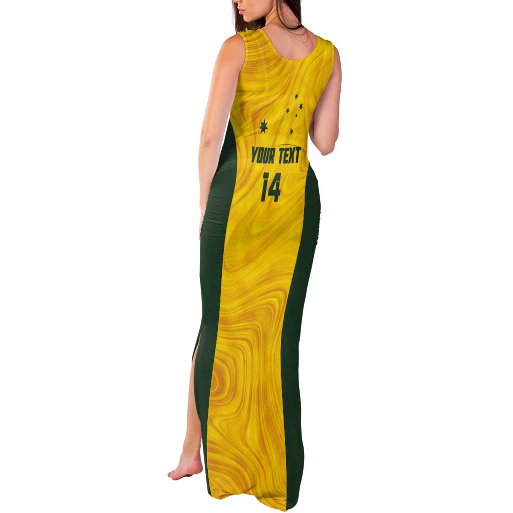 Custom Bowls Australia Tank Maxi Dress Marble National Color - Aussie Hoodie