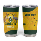 Custom Bowls Australia Tumbler Cup Marble National Color - Aussie Hoodie