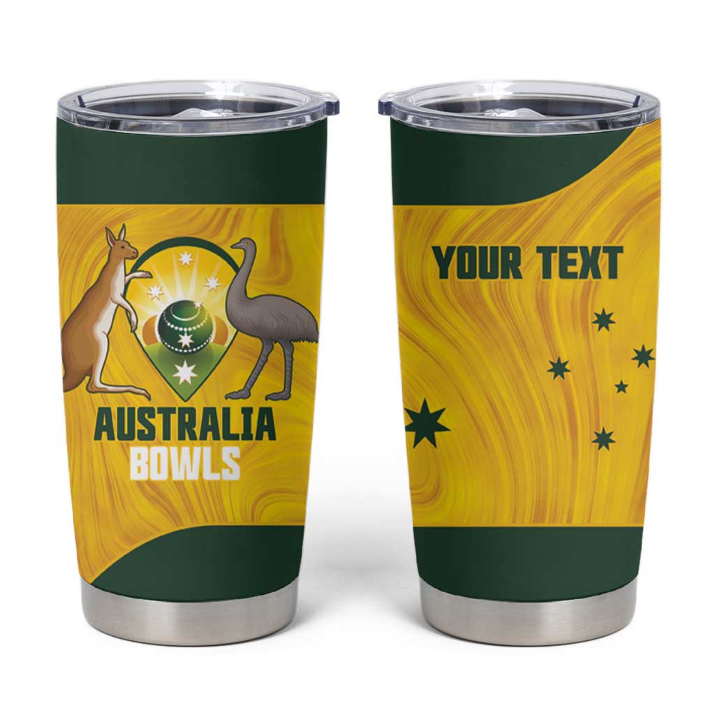 Custom Bowls Australia Tumbler Cup Marble National Color - Aussie Hoodie