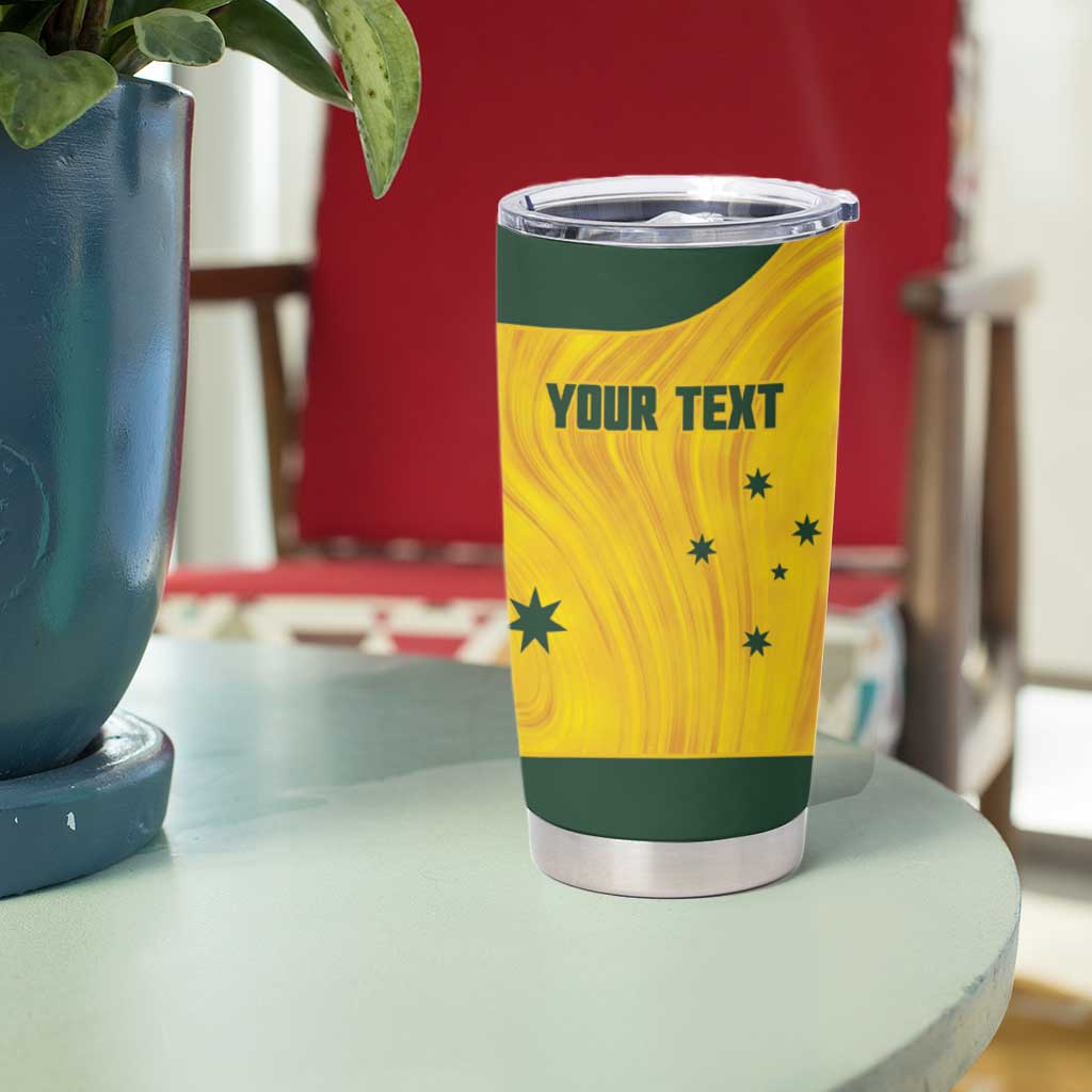 Custom Bowls Australia Tumbler Cup Marble National Color - Aussie Hoodie
