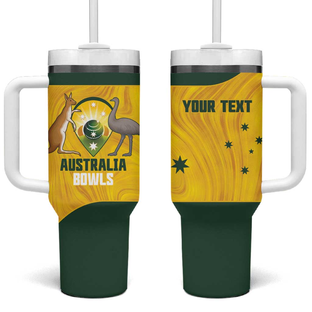 Custom Bowls Australia Tumbler With Handle Marble National Color - Aussie Hoodie