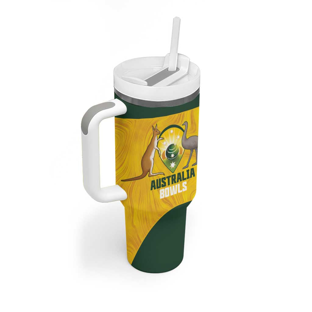 Custom Bowls Australia Tumbler With Handle Marble National Color - Aussie Hoodie