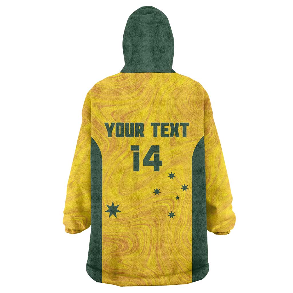 Custom Bowls Australia Wearable Blanket Hoodie Marble National Color - Aussie Hoodie
