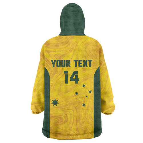 Custom Bowls Australia Wearable Blanket Hoodie Marble National Color - Aussie Hoodie