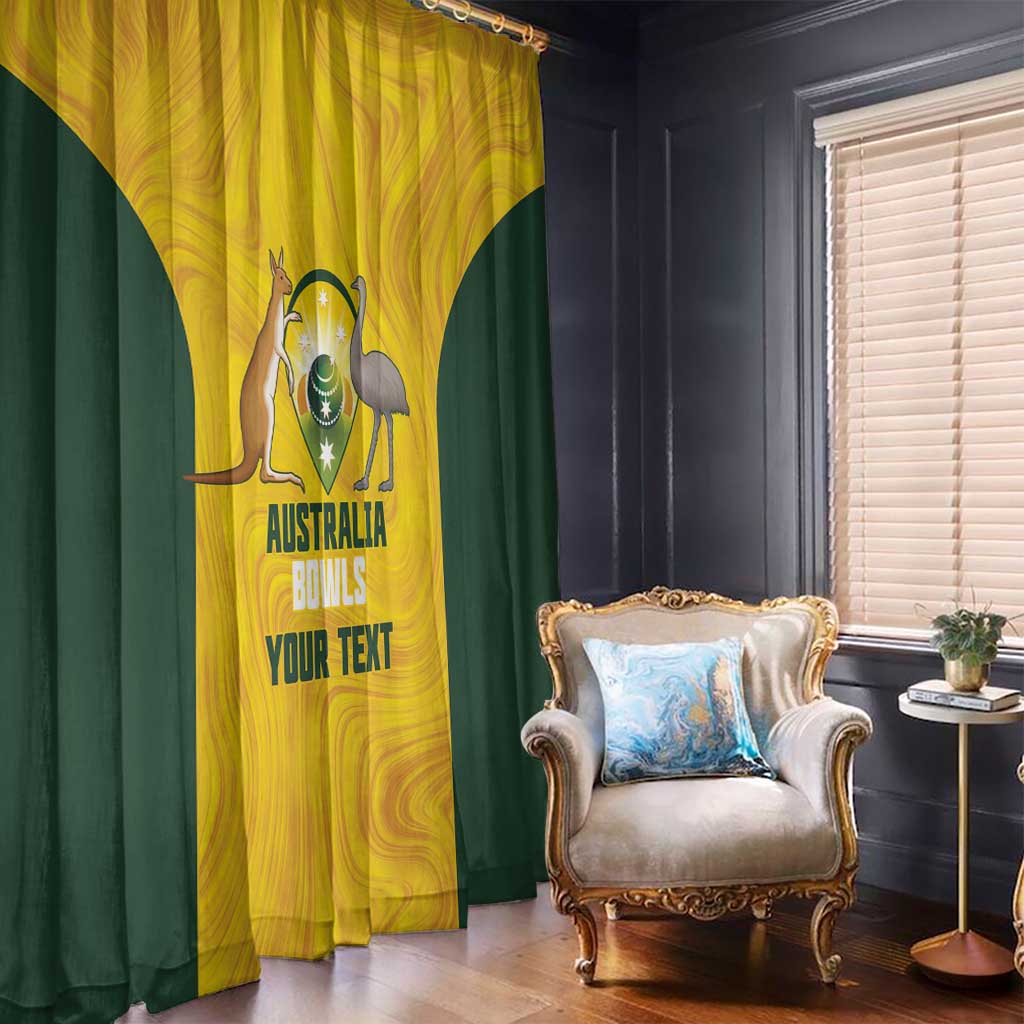 Custom Bowls Australia Window Curtain Marble National Color - Aussie Hoodie