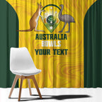 Custom Bowls Australia Window Curtain Marble National Color - Aussie Hoodie