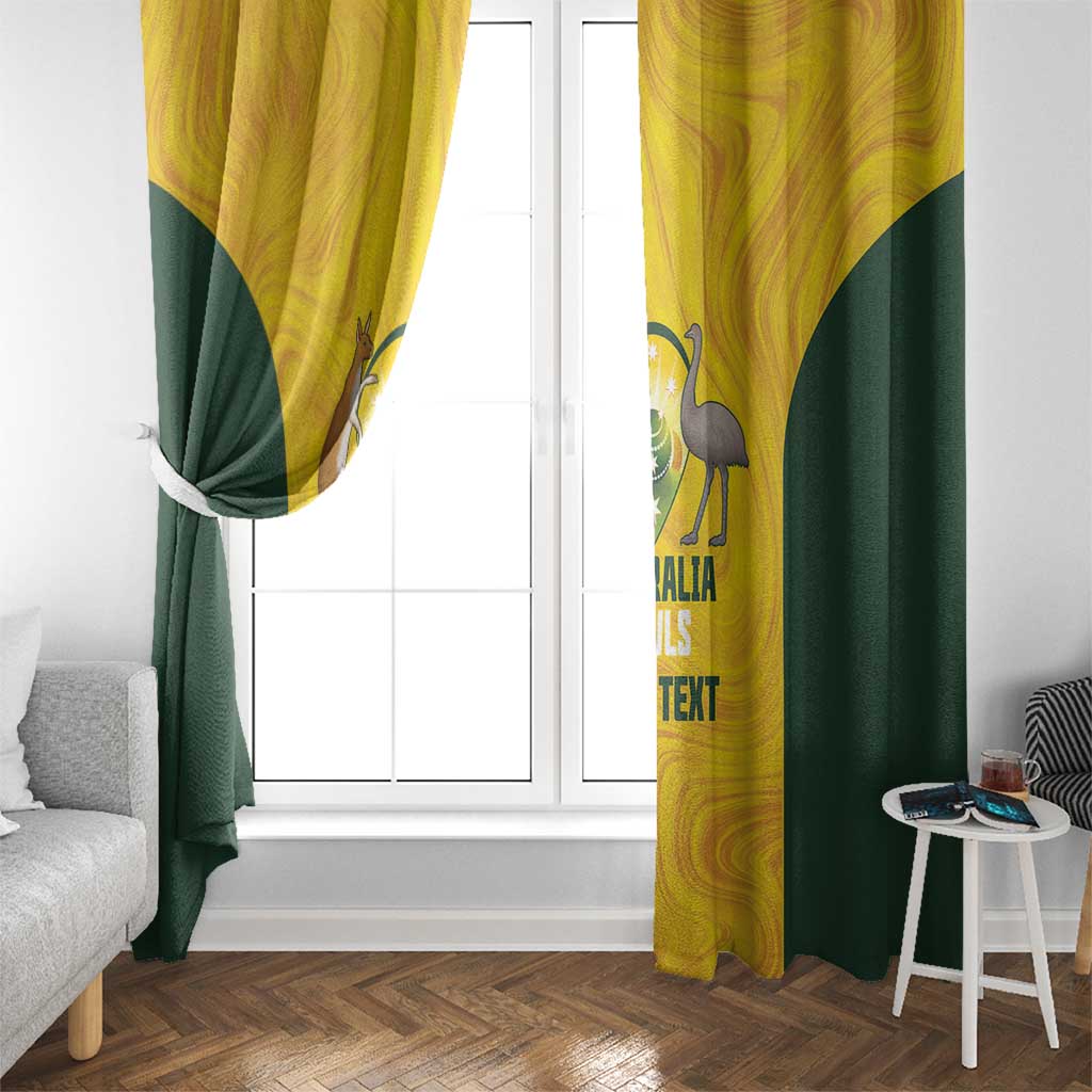 Custom Bowls Australia Window Curtain Marble National Color - Aussie Hoodie