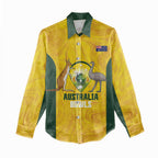Custom Bowls Australia Women Casual Shirt Marble National Color - Aussie Hoodie