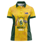 Custom Bowls Australia Women Polo Shirt Marble National Color - Aussie Hoodie