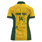 Custom Bowls Australia Women Polo Shirt Marble National Color - Aussie Hoodie