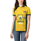 Custom Bowls Australia Women Polo Shirt Marble National Color - Aussie Hoodie