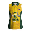 Custom Bowls Australia Women Sleeveless Polo Shirt Marble National Color - Aussie Hoodie