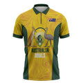 Custom Bowls Australia Zipper Polo Shirt Marble National Color - Aussie Hoodie