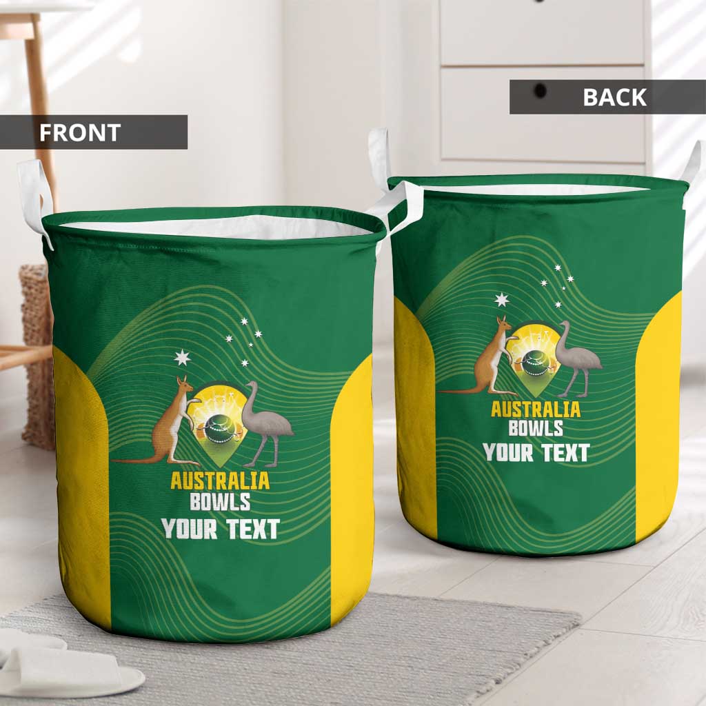 Custom Bowls Australia Laundry Basket National Color Curve Sporty - Aussie Hoodie