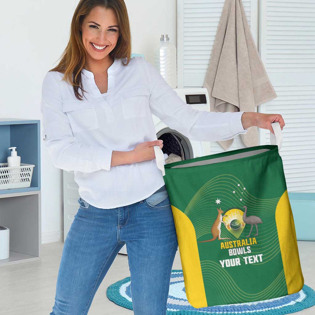 Custom Bowls Australia Laundry Basket National Color Curve Sporty - Aussie Hoodie