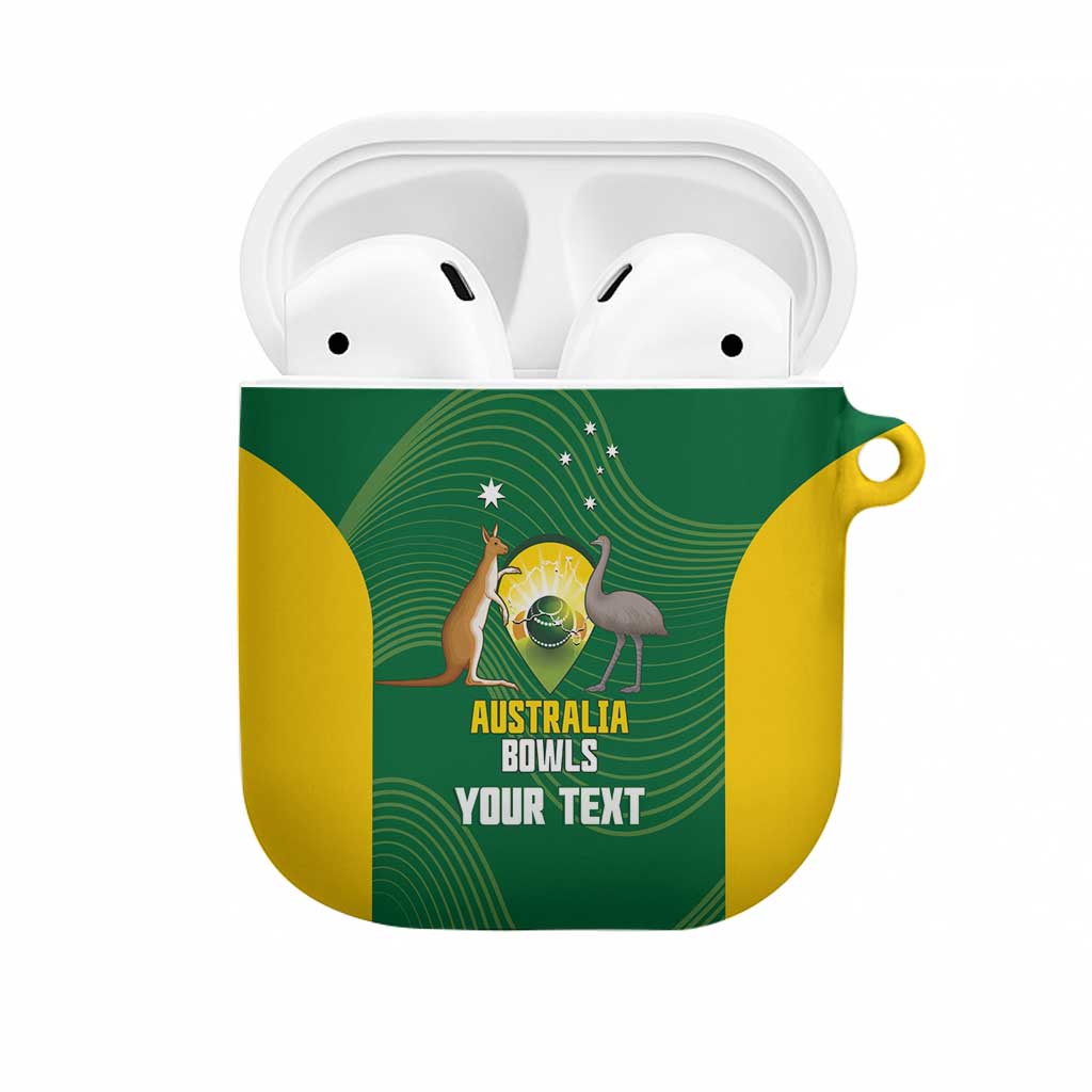 Custom Bowls Australia AirPods Case National Color Curve Sporty - Aussie Hoodie
