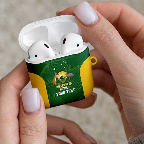 Custom Bowls Australia AirPods Case National Color Curve Sporty - Aussie Hoodie