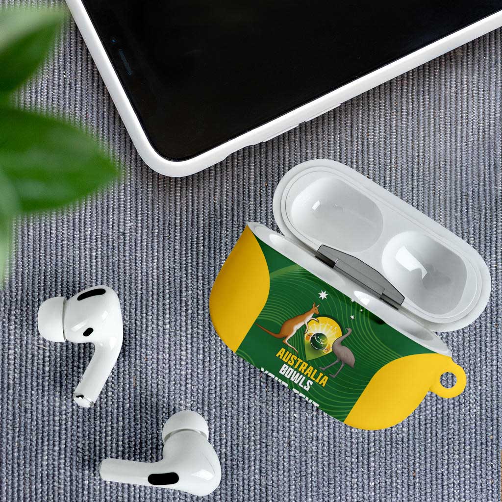 Custom Bowls Australia AirPods Case National Color Curve Sporty - Aussie Hoodie