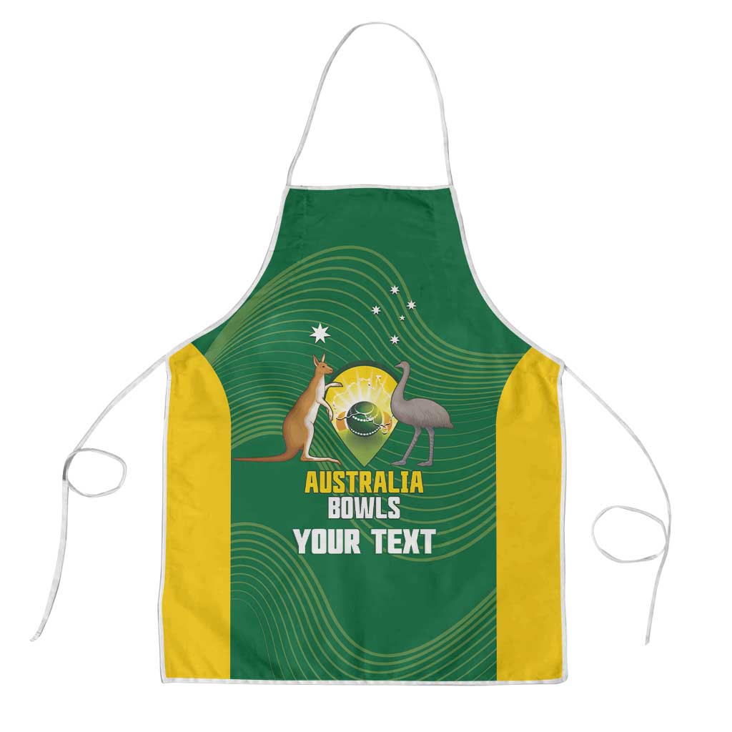 Custom Bowls Australia Apron National Color Curve Sporty - Aussie Hoodie