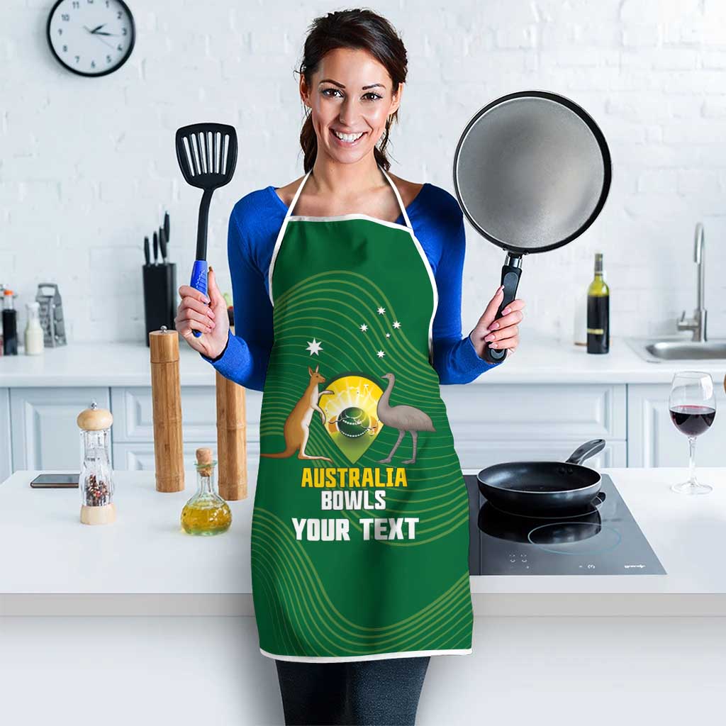 Custom Bowls Australia Apron National Color Curve Sporty - Aussie Hoodie
