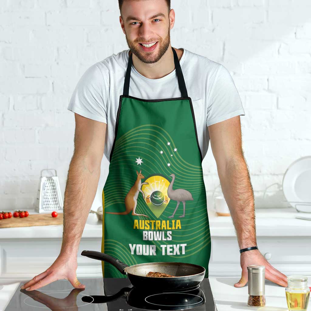 Custom Bowls Australia Apron National Color Curve Sporty - Aussie Hoodie