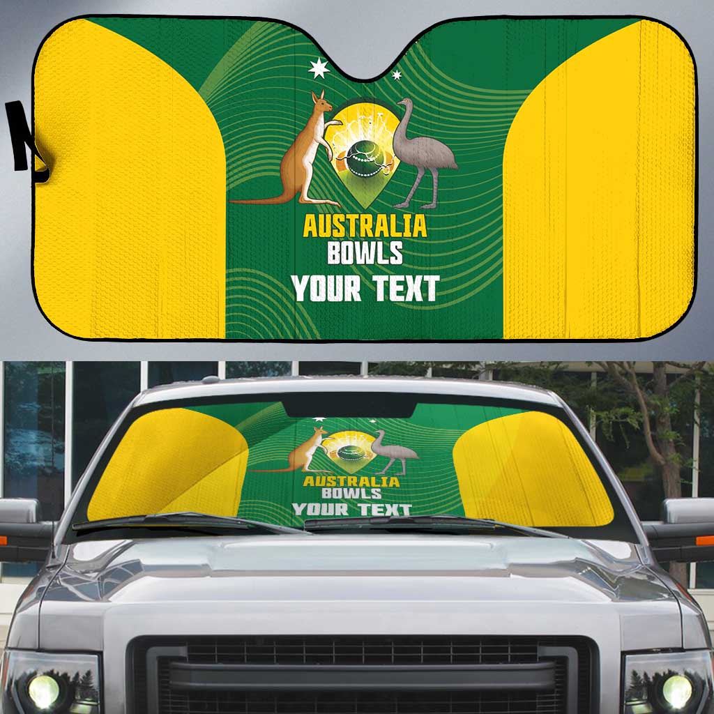 Custom Bowls Australia Auto Sun Shade National Color Curve Sporty - Aussie Hoodie