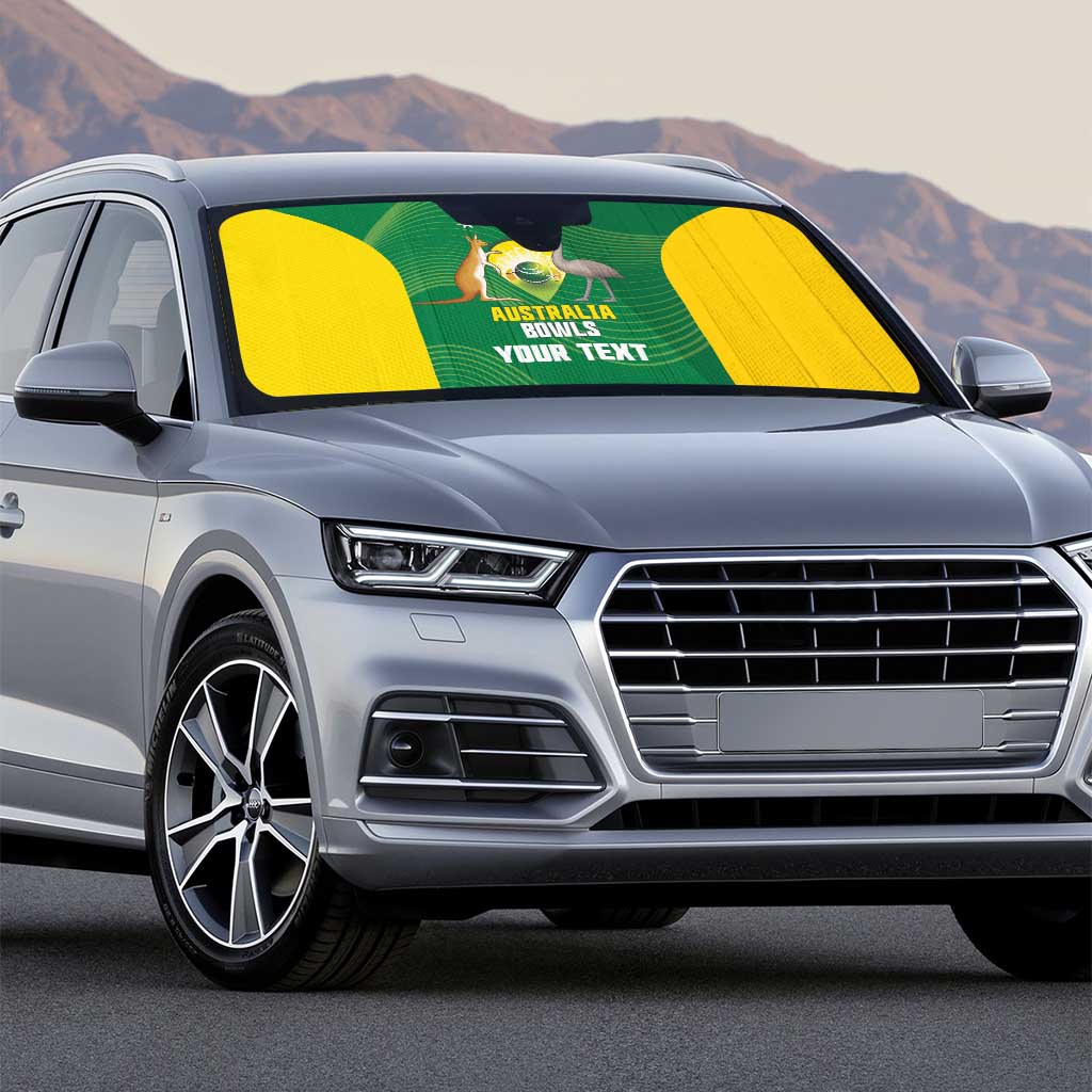 Custom Bowls Australia Auto Sun Shade National Color Curve Sporty - Aussie Hoodie