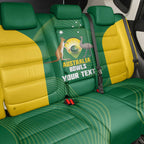 Custom Bowls Australia Back Car Seat Cover National Color Curve Sporty - Aussie Hoodie