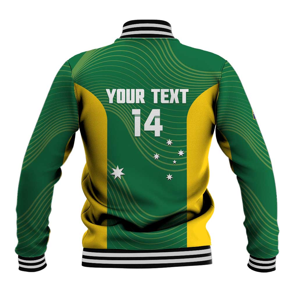 Custom Bowls Australia Baseball Jacket National Color Curve Sporty - Aussie Hoodie