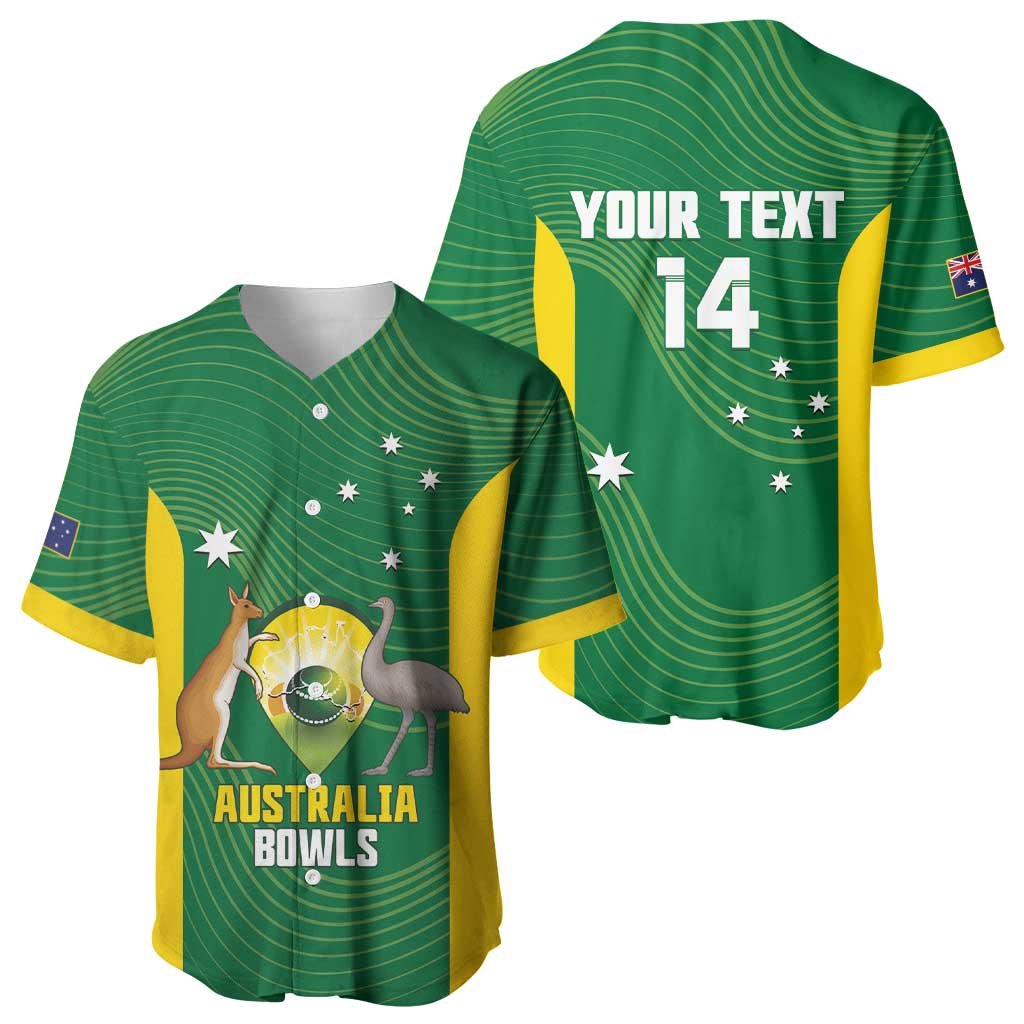 Custom Bowls Australia Baseball Jersey National Color Curve Sporty - Aussie Hoodie