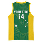 Custom Bowls Australia Basketball Jersey National Color Curve Sporty - Aussie Hoodie