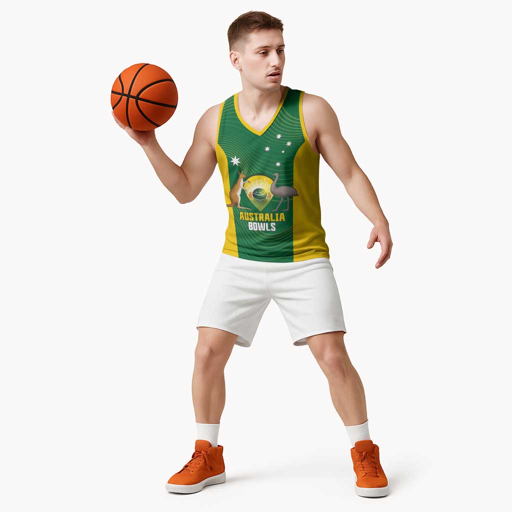 Custom Bowls Australia Basketball Jersey National Color Curve Sporty - Aussie Hoodie