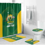 Custom Bowls Australia Bathroom Set National Color Curve Sporty - Aussie Hoodie