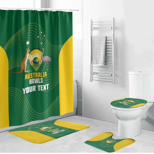 Custom Bowls Australia Bathroom Set National Color Curve Sporty - Aussie Hoodie