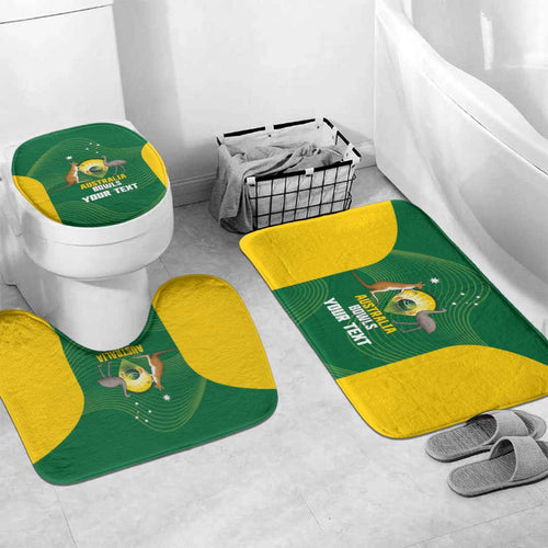 Custom Bowls Australia Bathroom Set National Color Curve Sporty - Aussie Hoodie