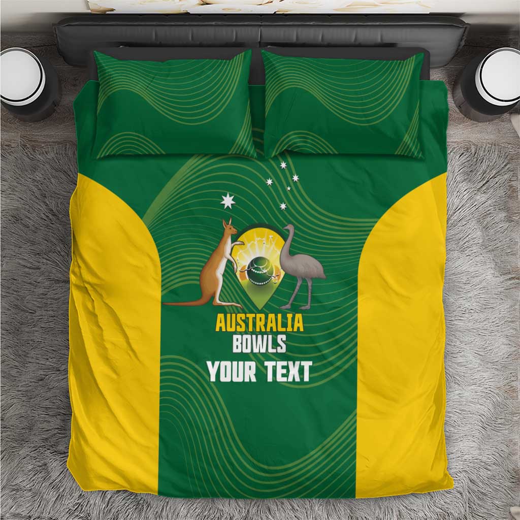 Custom Bowls Australia Bedding Set National Color Curve Sporty - Aussie Hoodie