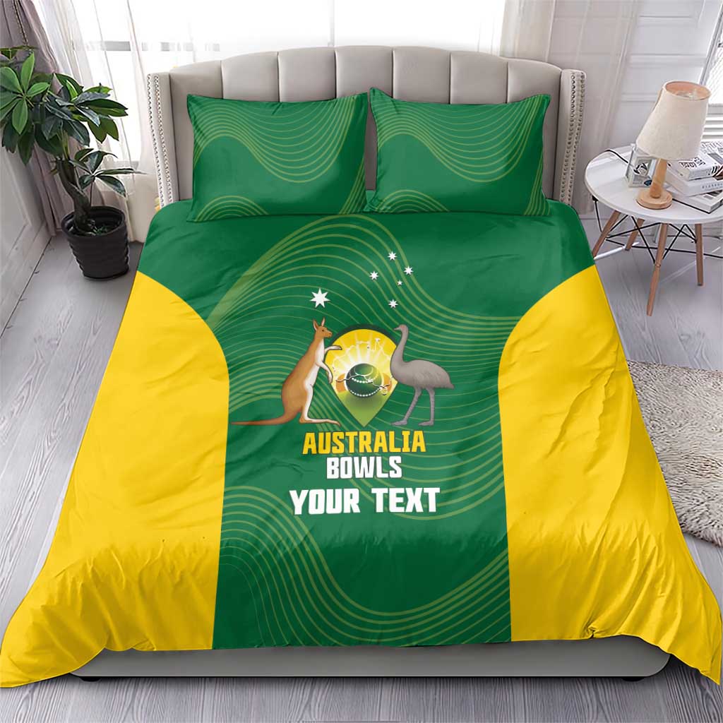 Custom Bowls Australia Bedding Set National Color Curve Sporty - Aussie Hoodie