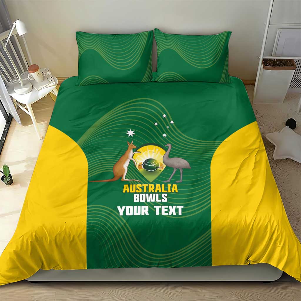 Custom Bowls Australia Bedding Set National Color Curve Sporty - Aussie Hoodie