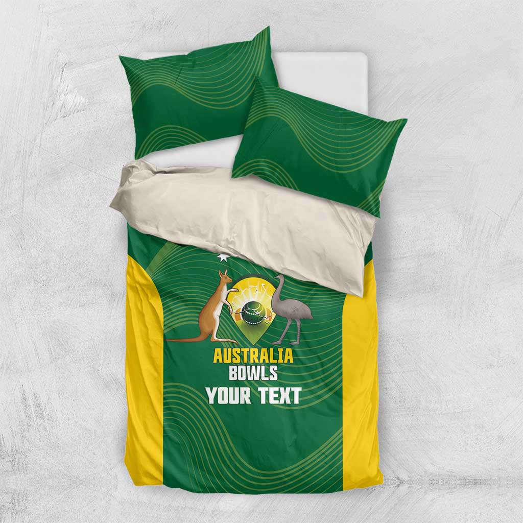 Custom Bowls Australia Bedding Set National Color Curve Sporty - Aussie Hoodie