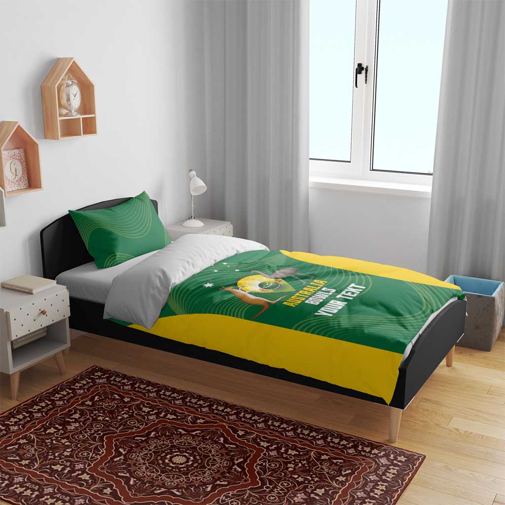 Custom Bowls Australia Bedding Set National Color Curve Sporty - Aussie Hoodie