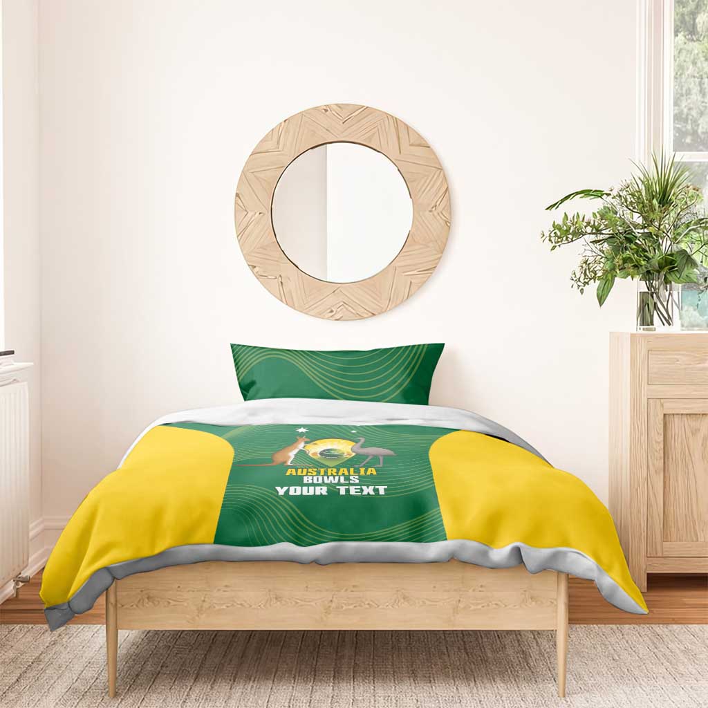 Custom Bowls Australia Bedding Set National Color Curve Sporty - Aussie Hoodie