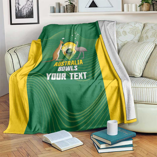 Custom Bowls Australia Blanket National Color Curve Sporty - Aussie Hoodie
