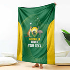 Custom Bowls Australia Blanket National Color Curve Sporty - Aussie Hoodie